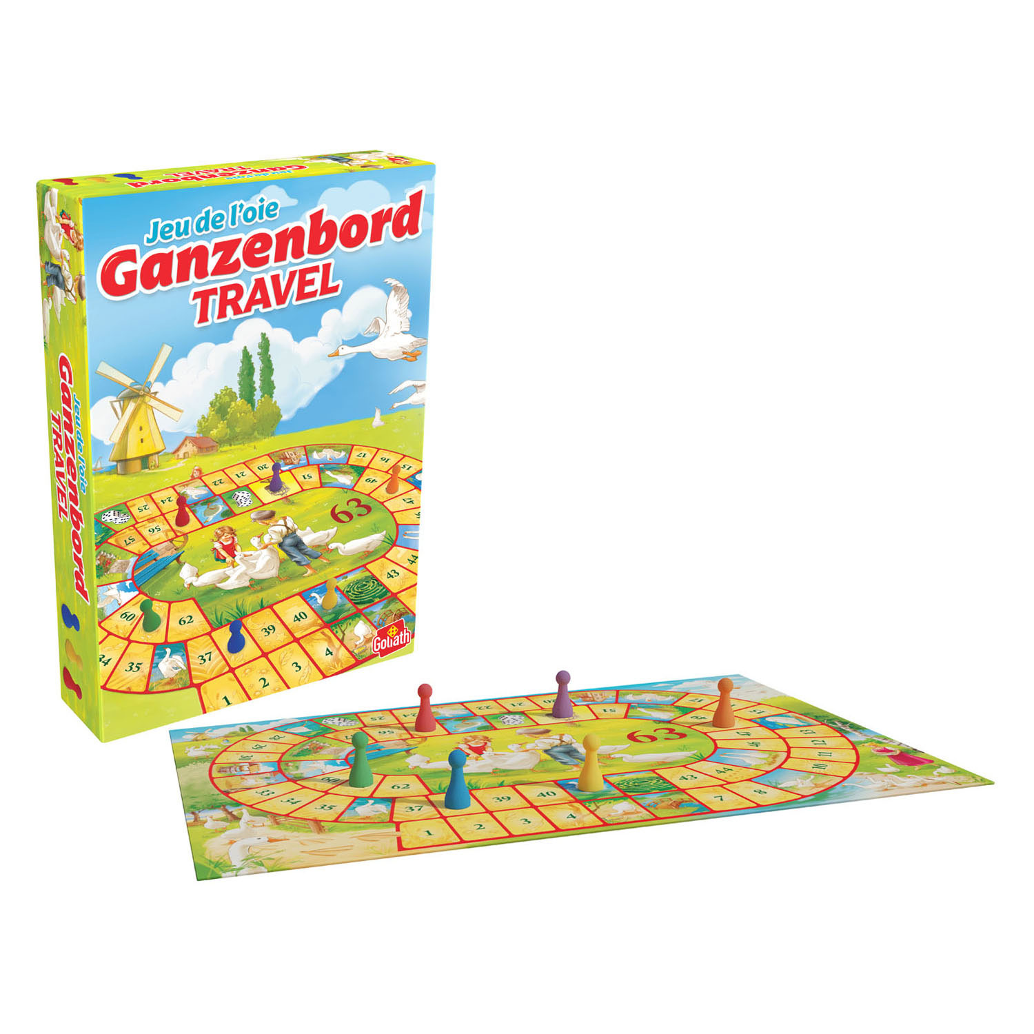 Goliath Ganzenbord Reisspel - Nederlands Frans