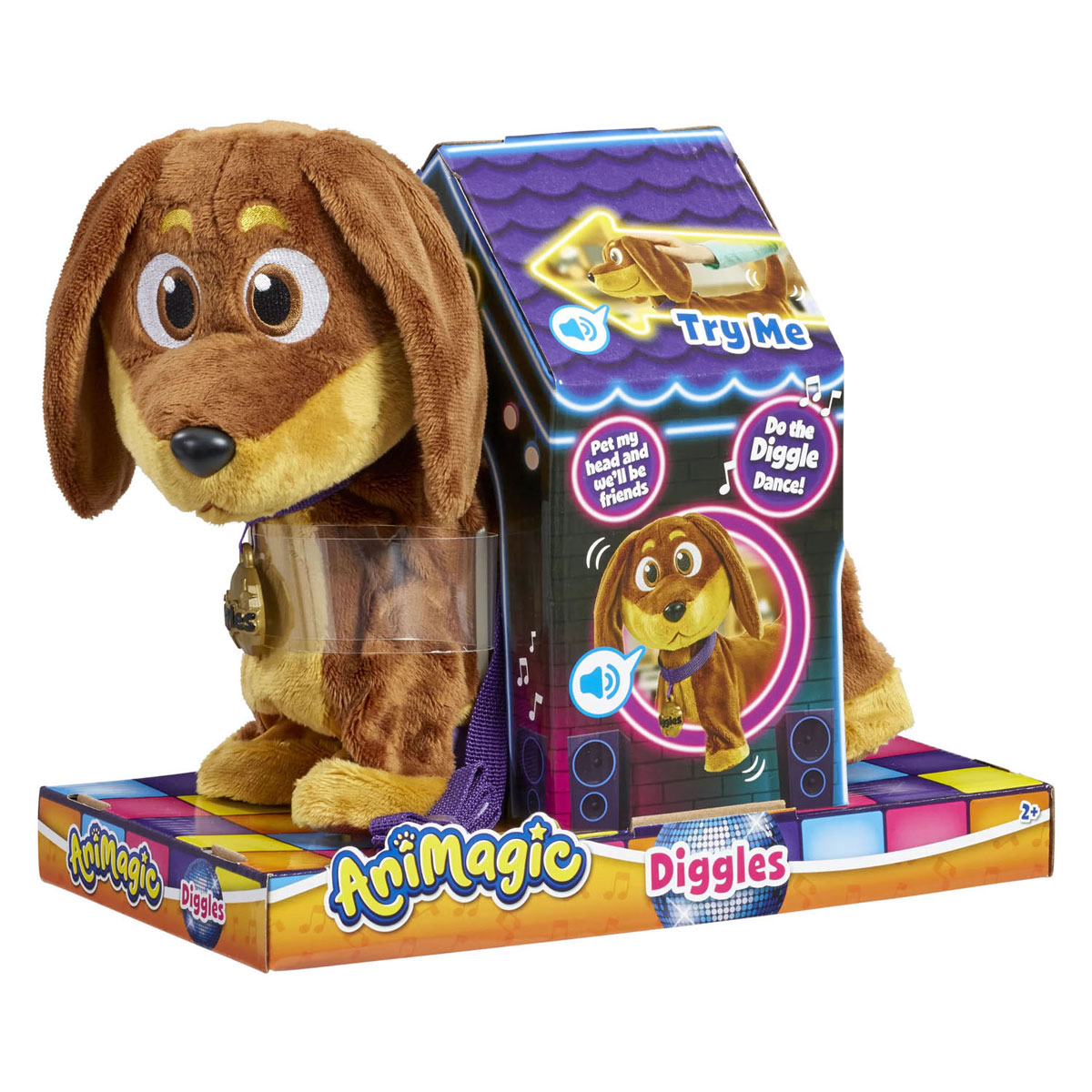 Peluche interactive Animagic Diggles Dog