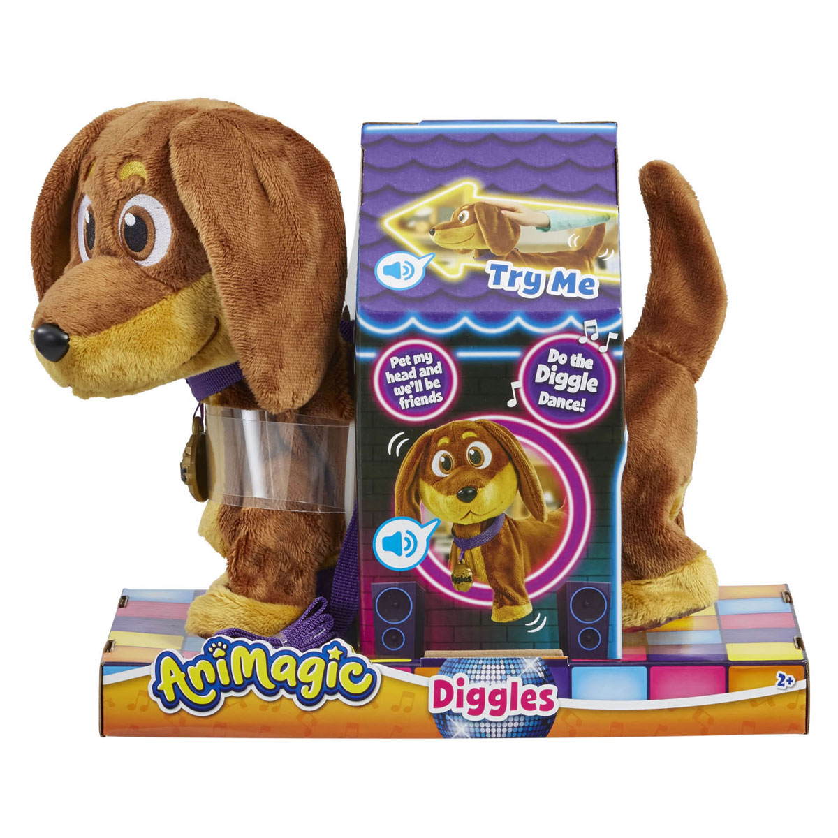 Peluche interactive Animagic Diggles Dog