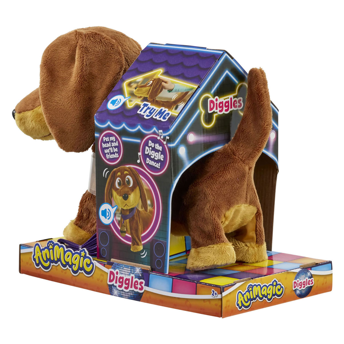 Peluche interactive Animagic Diggles Dog