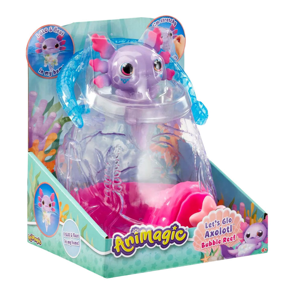 Axolotl animé dans un aquarium