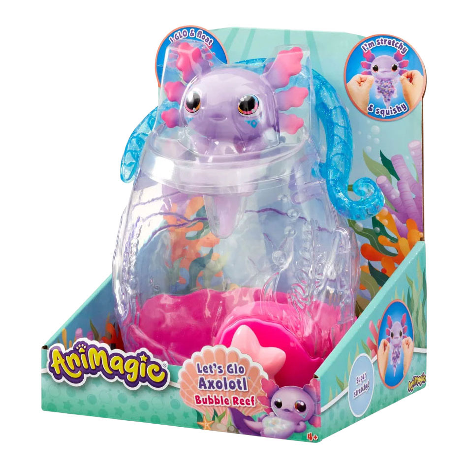 Axolotl animé dans un aquarium