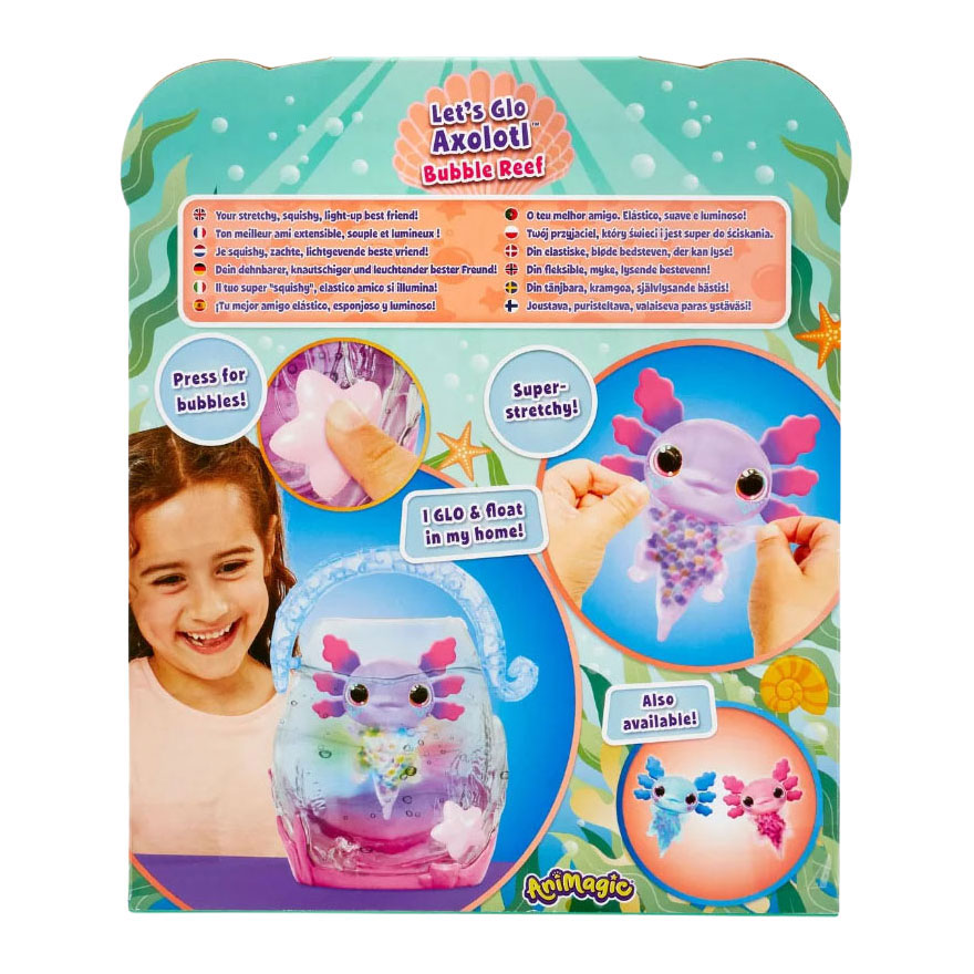 Axolotl animé dans un aquarium