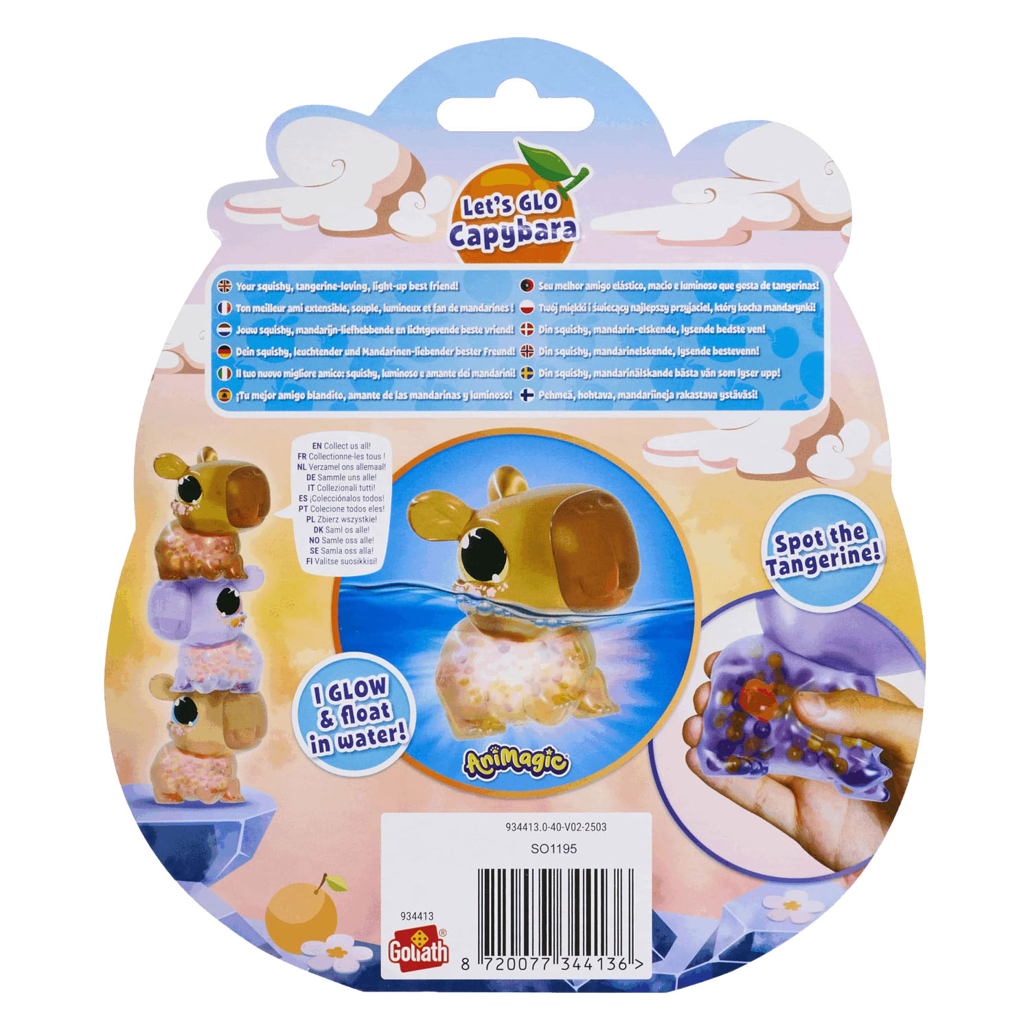 Animagic Let's Glo Capibara - Bruin