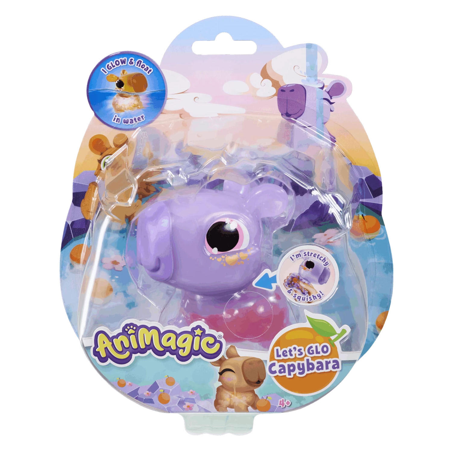Animagic Let's Glo Capibara - Paars