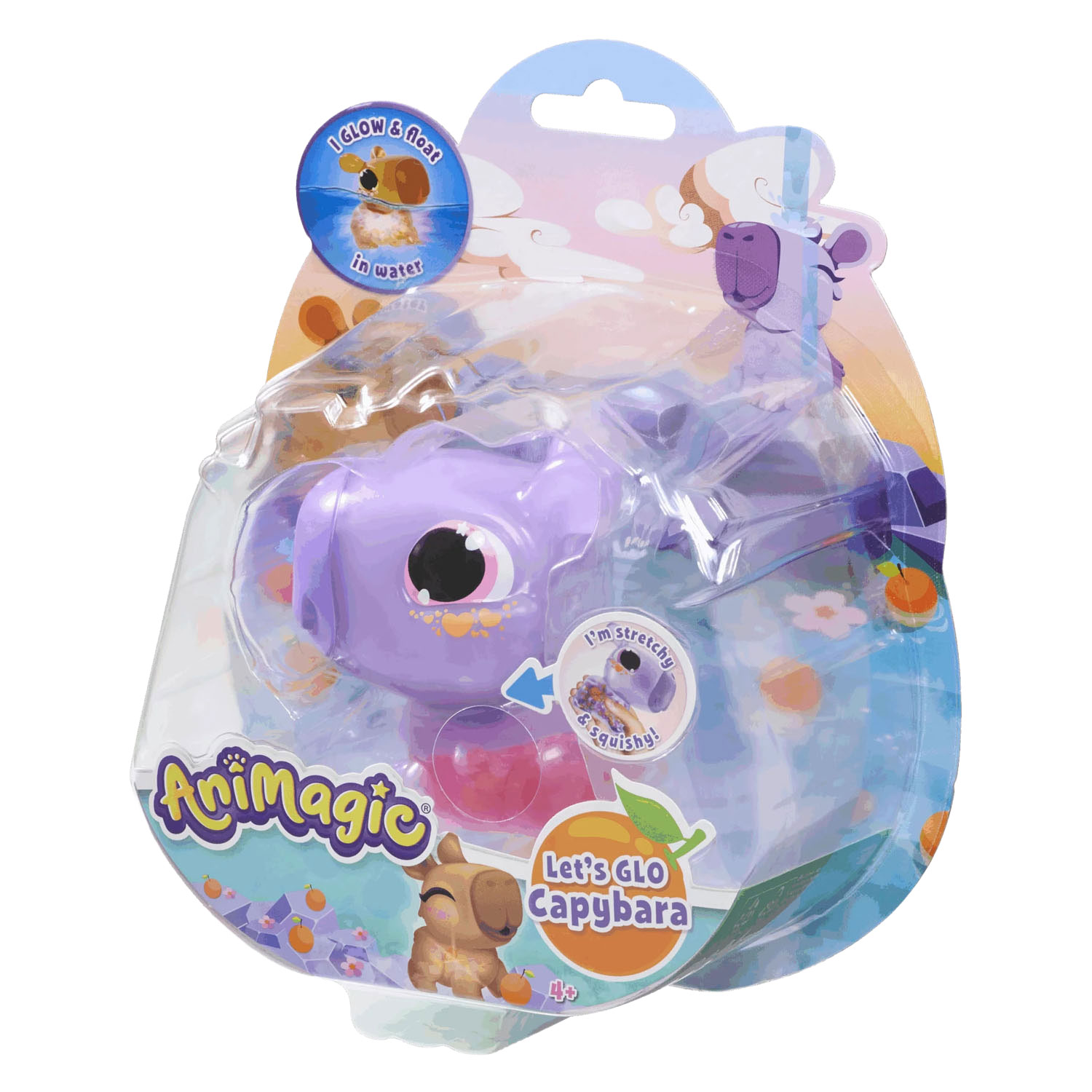 Animagic Let's Glo Capibara - Paars