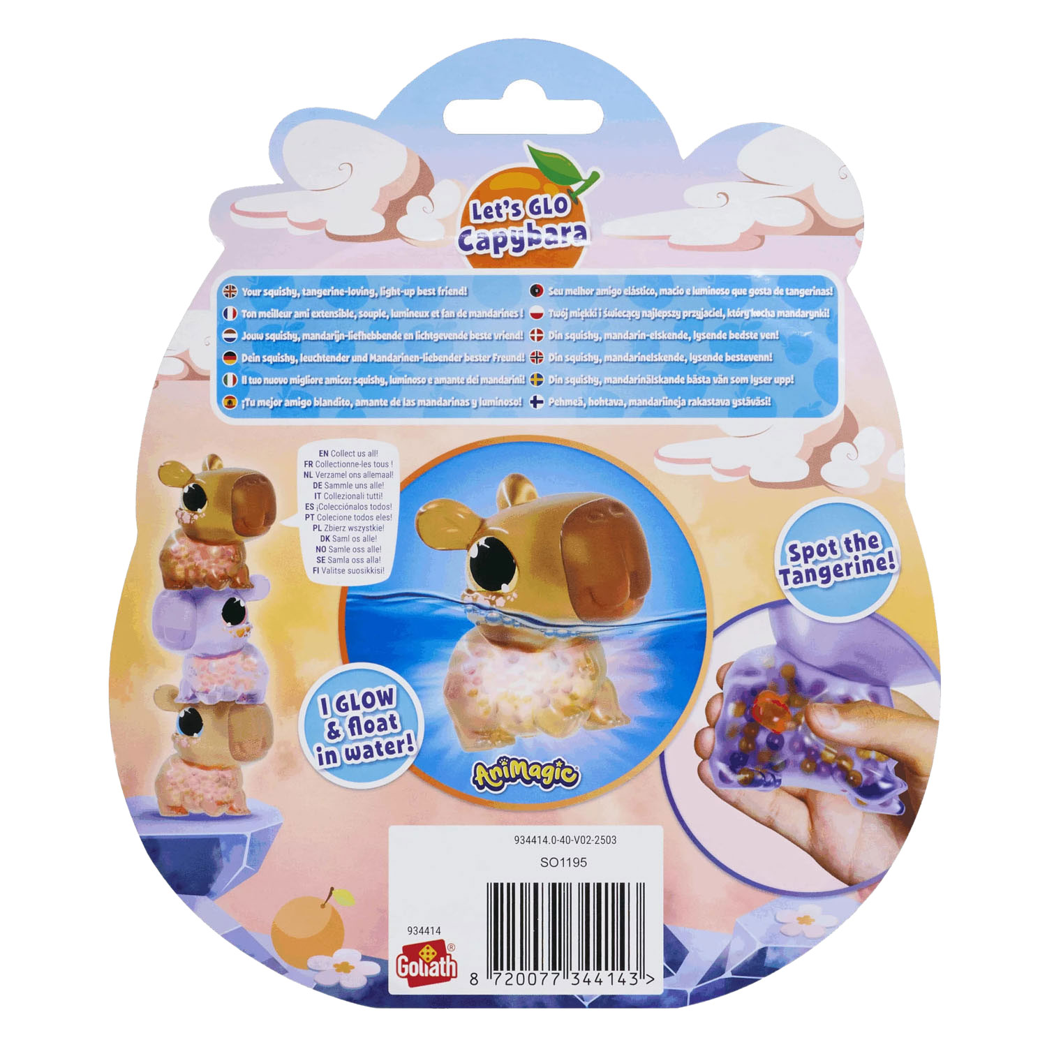 Animagic Let's Glo Capibara - Paars