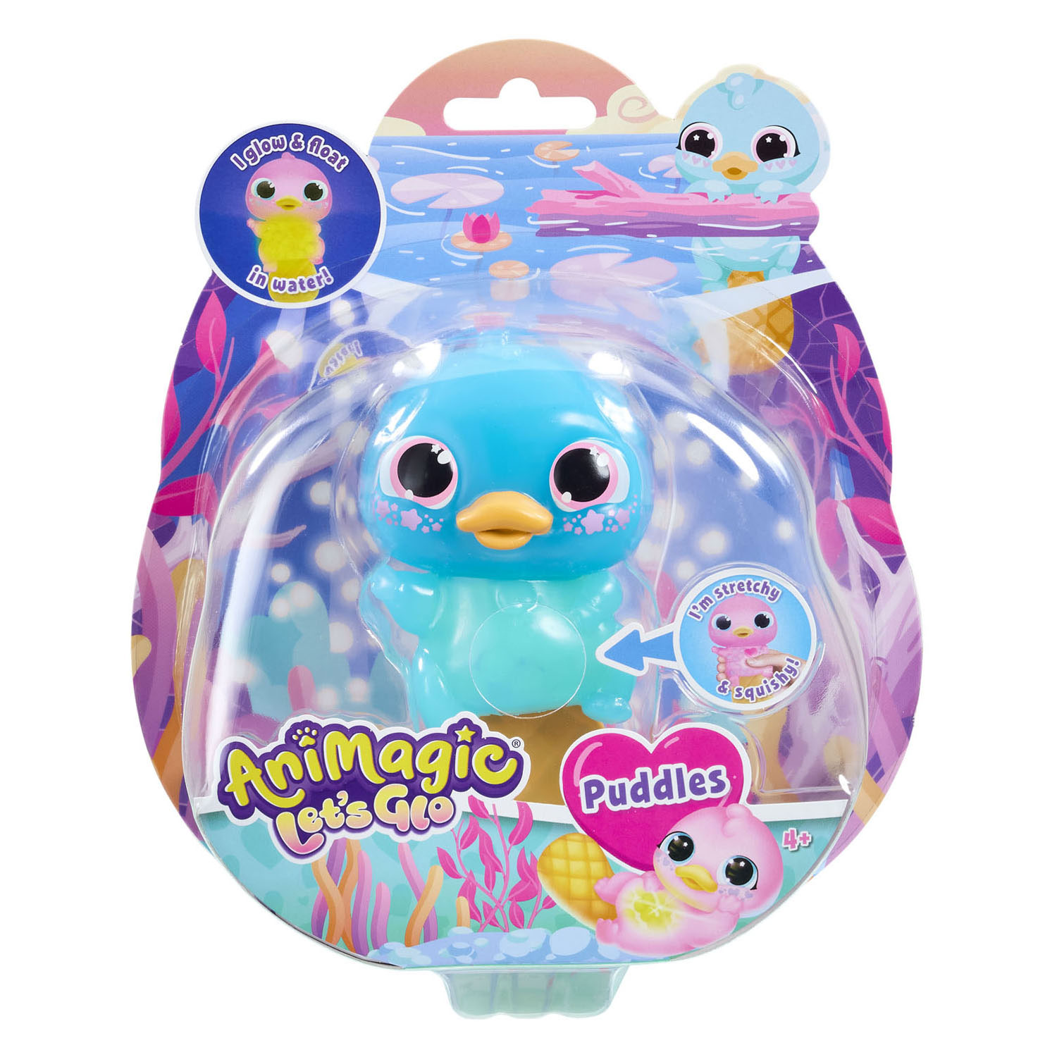 Animagic Let's Glo Vogelbekdier - Blauw