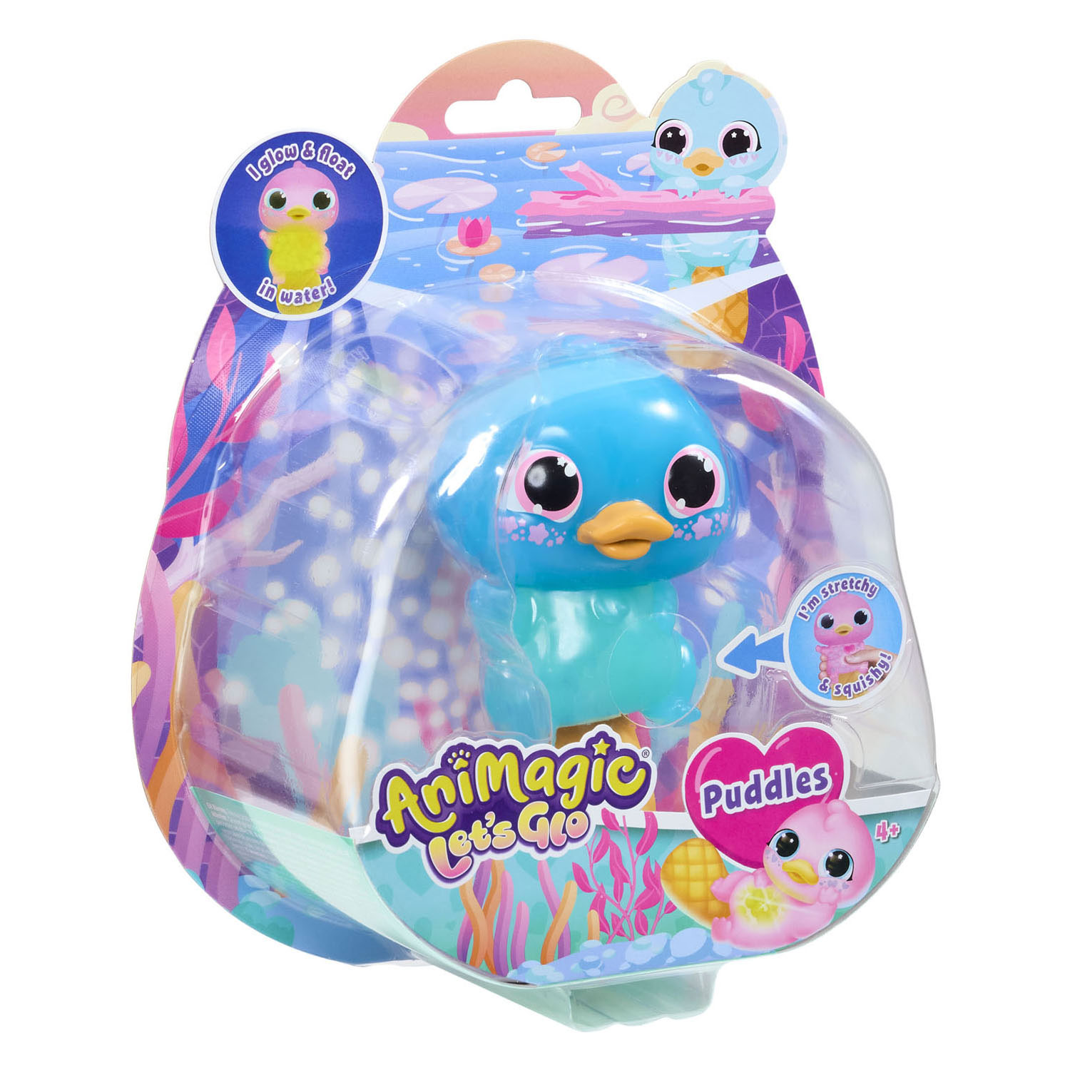Animagic Let's Glo Vogelbekdier - Blauw