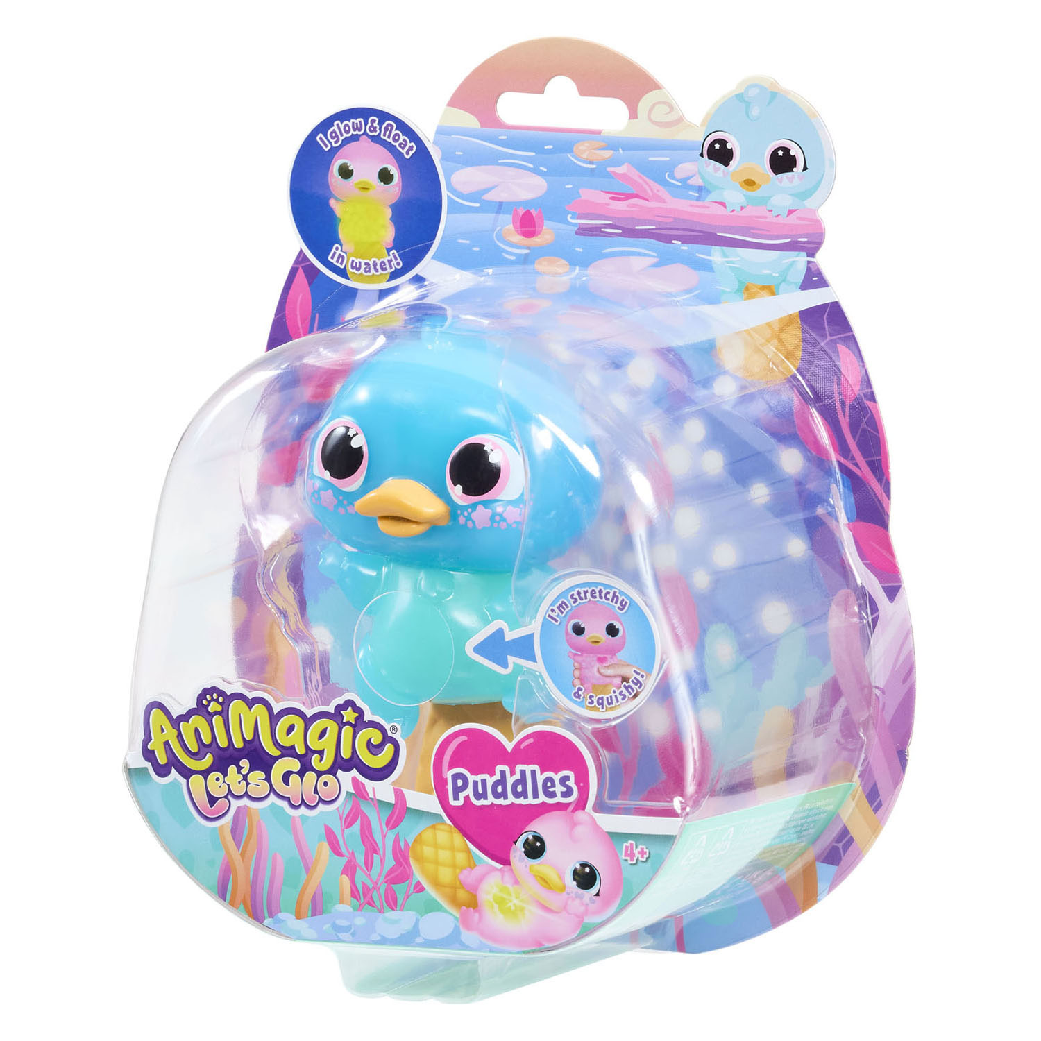 Animagic Let's Glo Vogelbekdier - Blauw