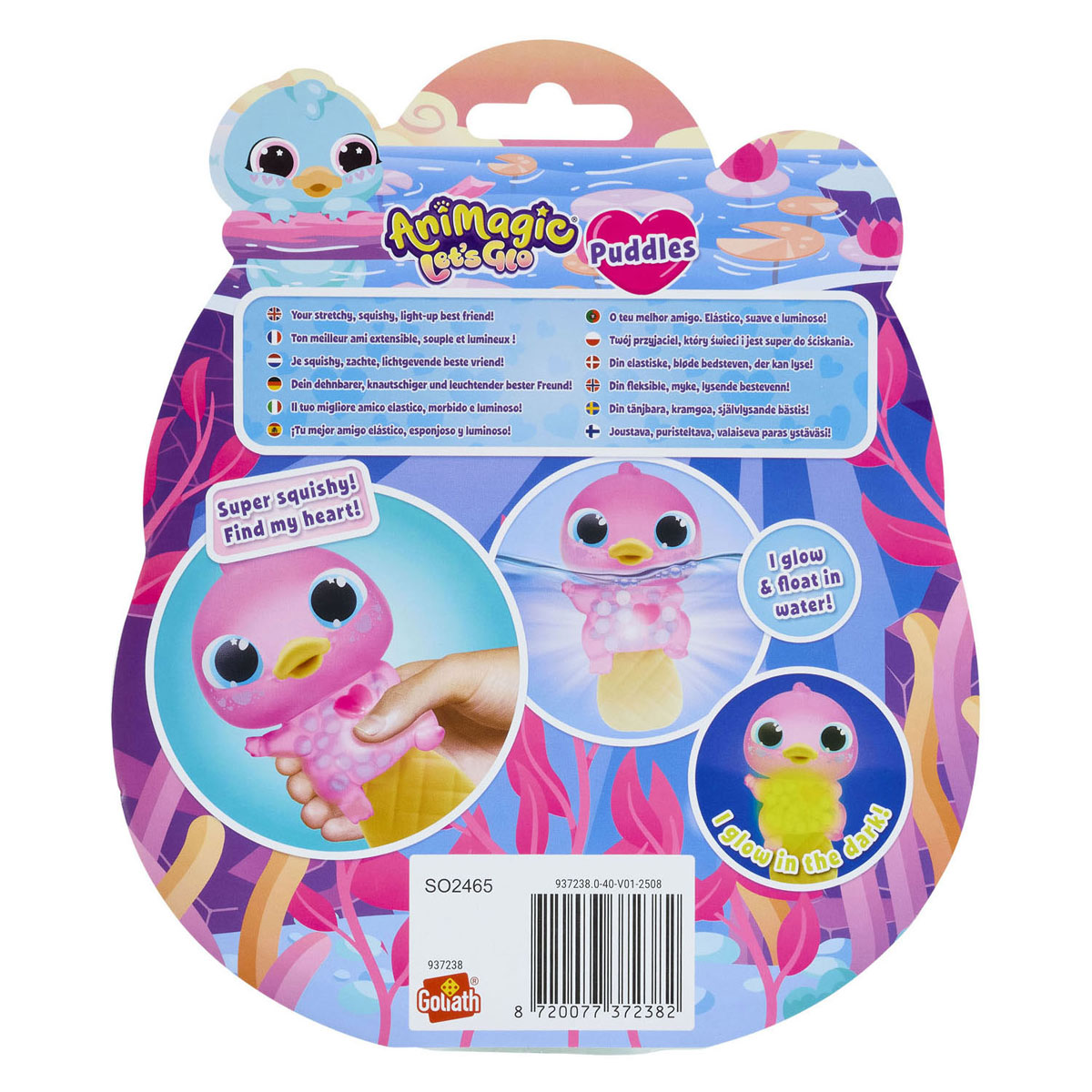Animagic Let's Glo Vogelbekdier - Blauw