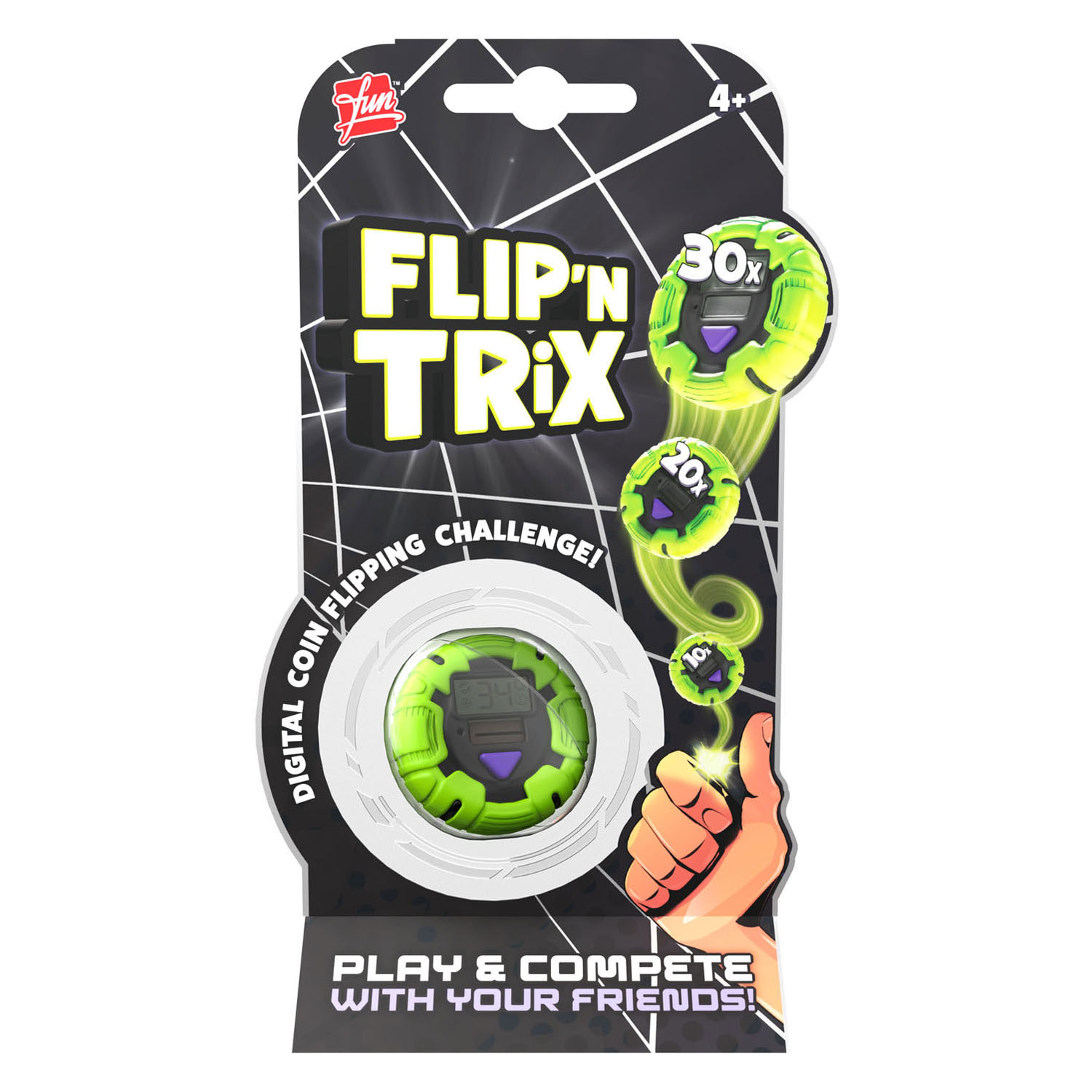 FLIP 'N TRiX Digitale Munt - Kop of Munt Spel