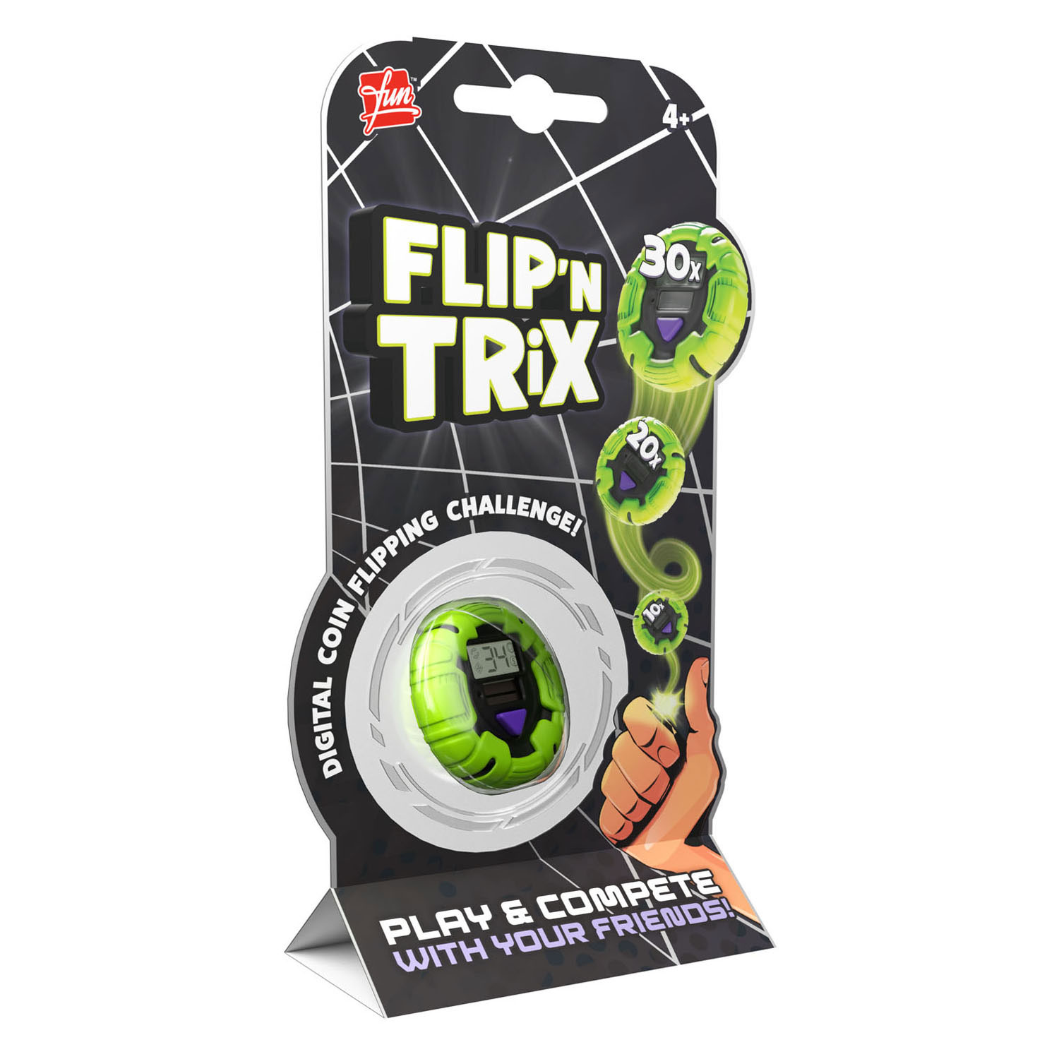 FLIP 'N TRiX Digitale Munt - Kop of Munt Spel