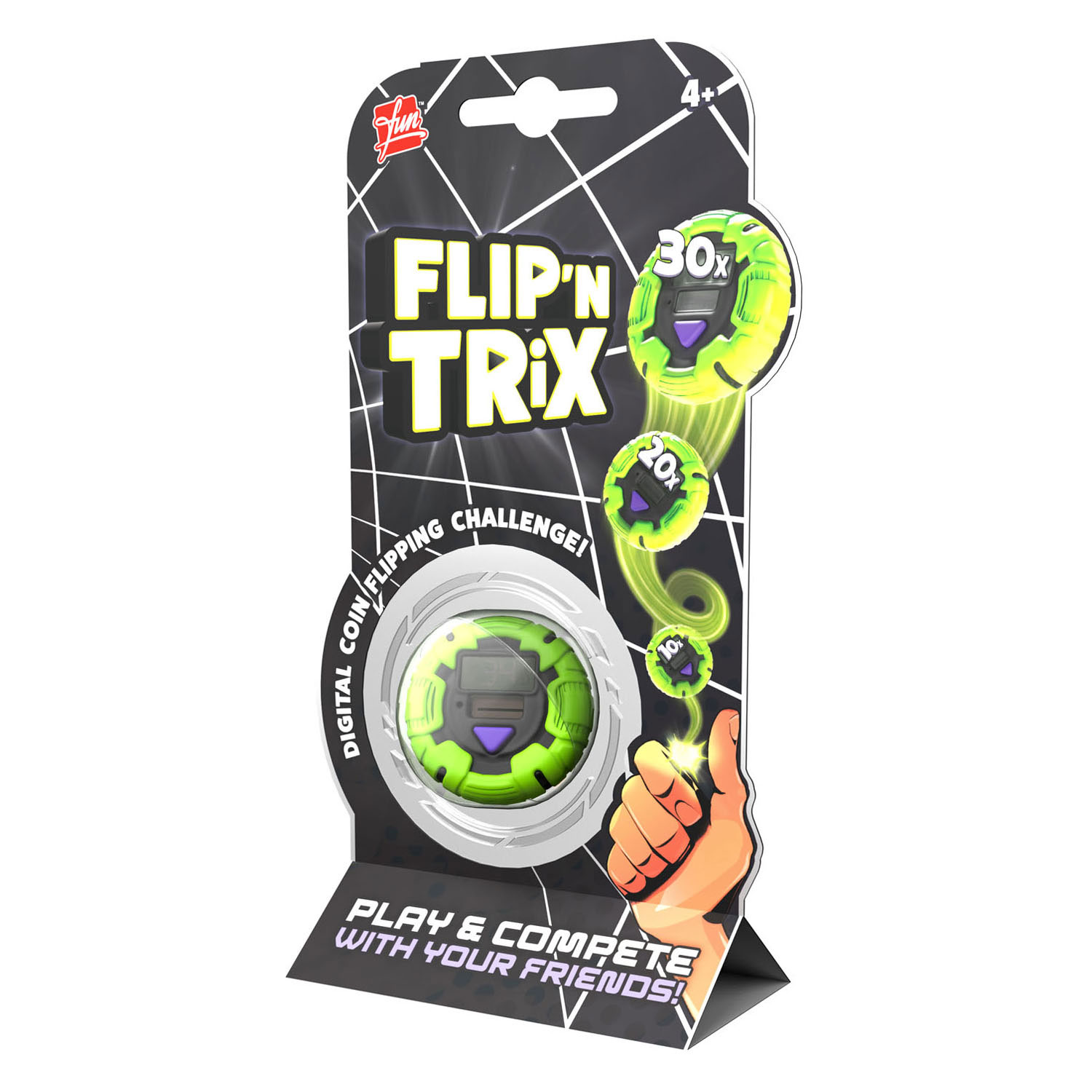 FLIP 'N TRiX Digitale Munt - Kop of Munt Spel