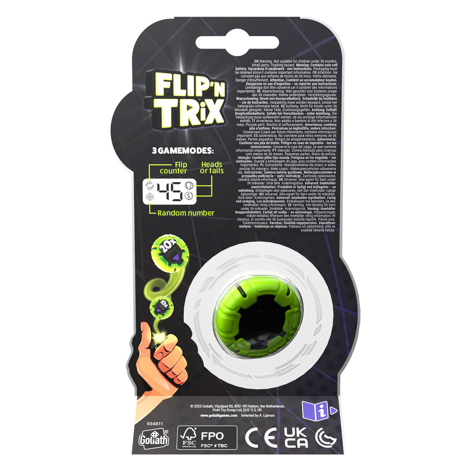 FLIP 'N TRiX Digitale Munt - Kop of Munt Spel