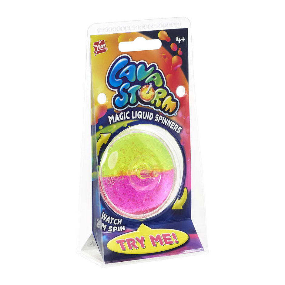 Assortiment de 2 toupies de lave liquide magique LavaStorm