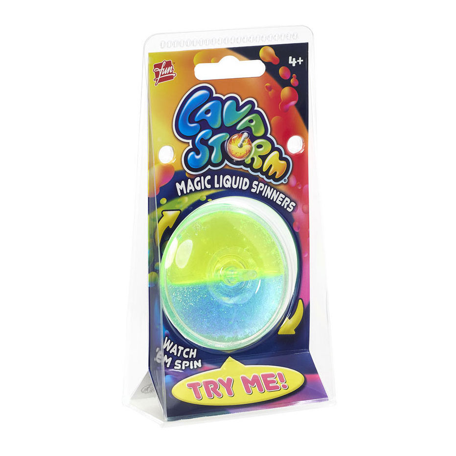 Assortiment de 2 toupies de lave liquide magique LavaStorm