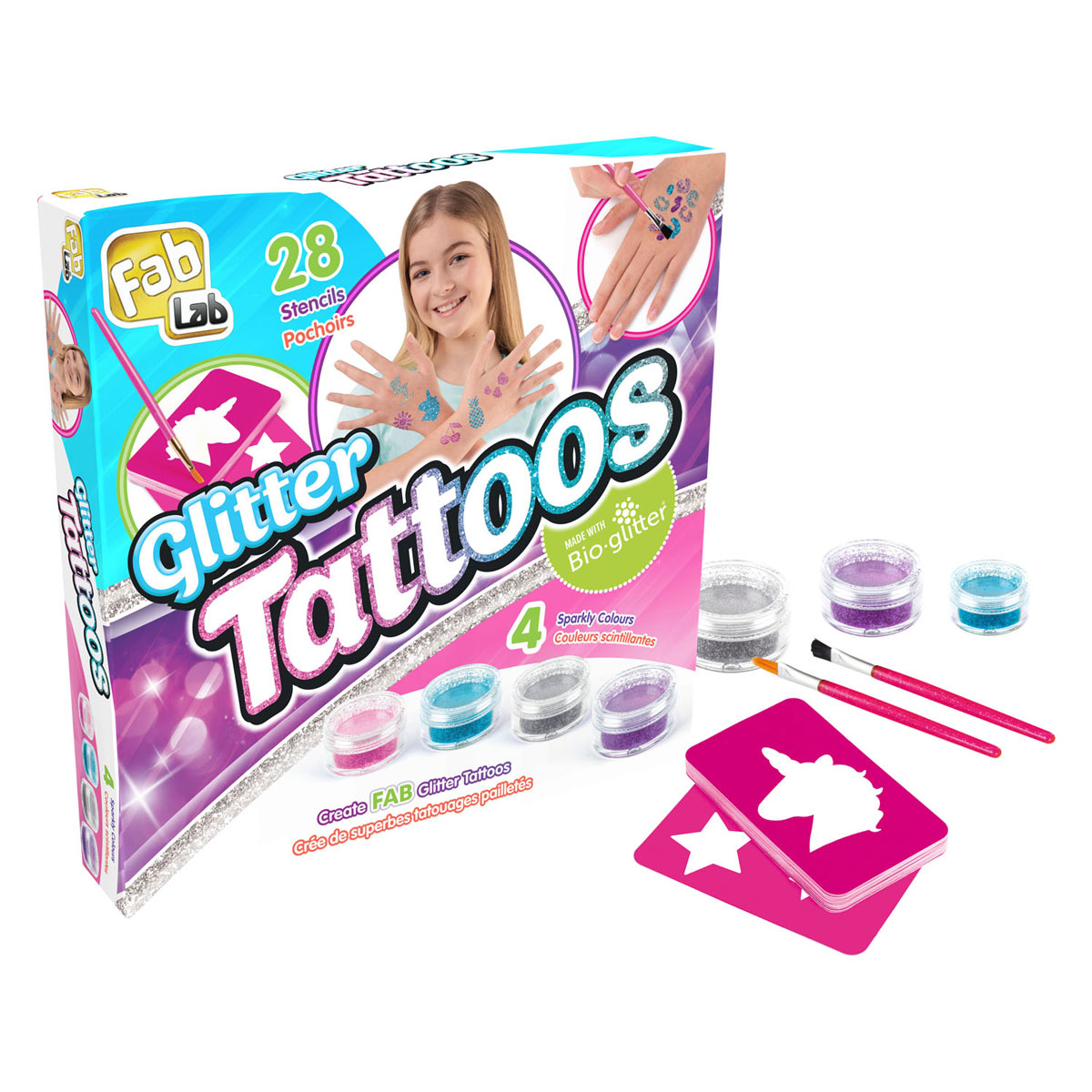 FabLab Glitzer-Tattoos
