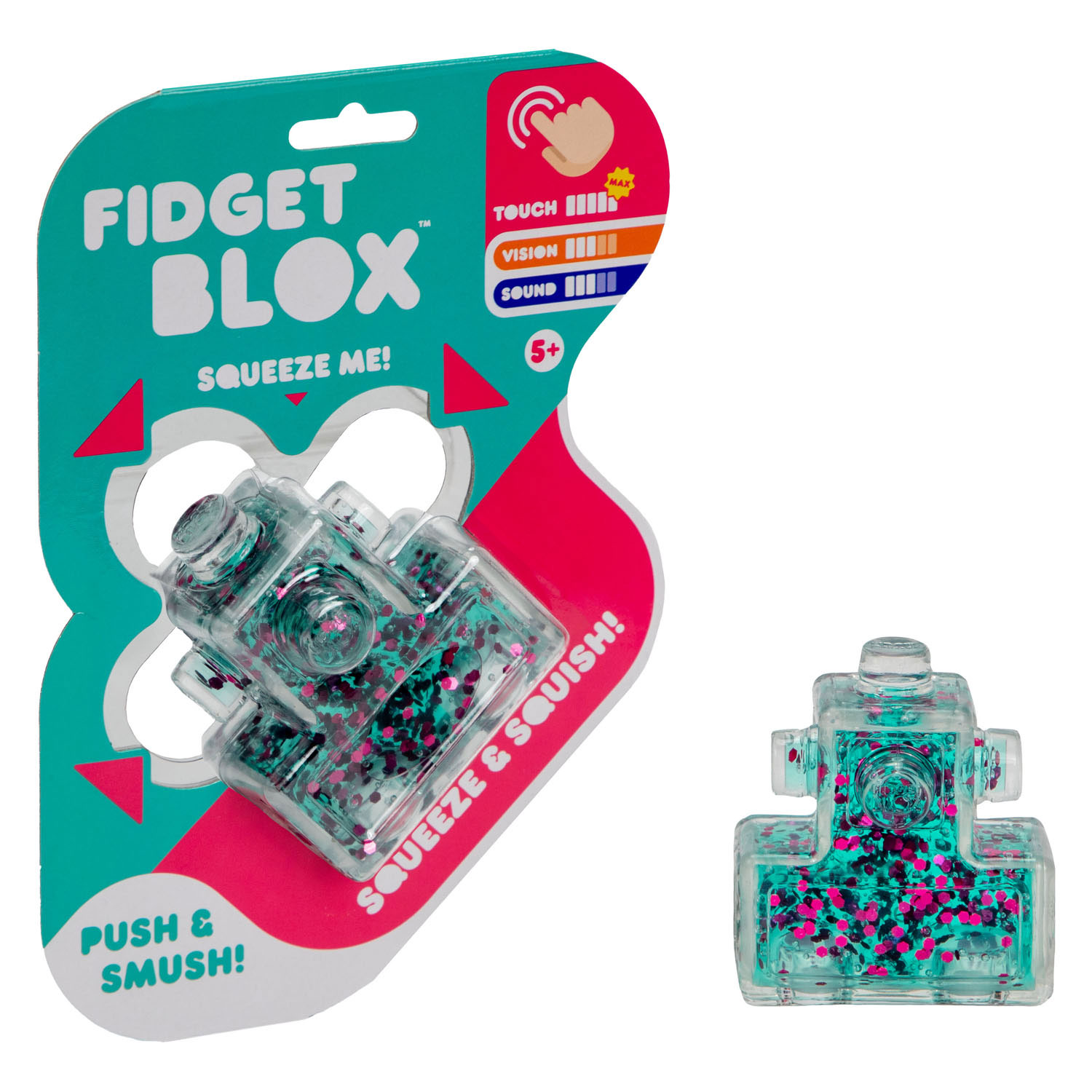 Fidget Blox Zandloper Turqoise