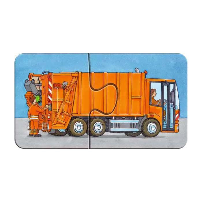 Ravensburger Special Voertuigen puzzel, 9x2st.