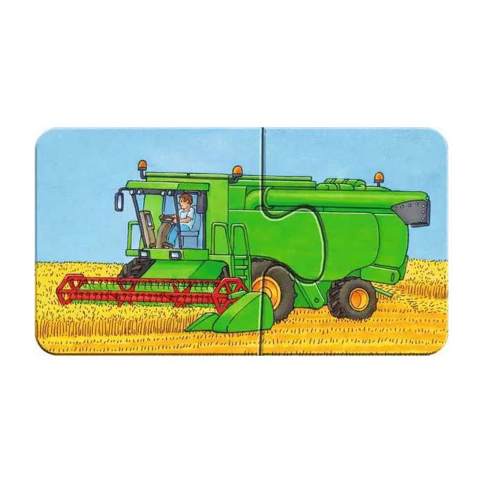 Ravensburger Special Voertuigen puzzel, 9x2st.