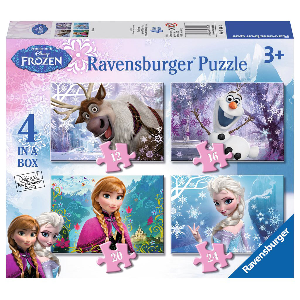 contrast Fragiel navigatie Disney Frozen Puzzel - Frozen, 4in1 online kopen? | Lobbes Speelgoed