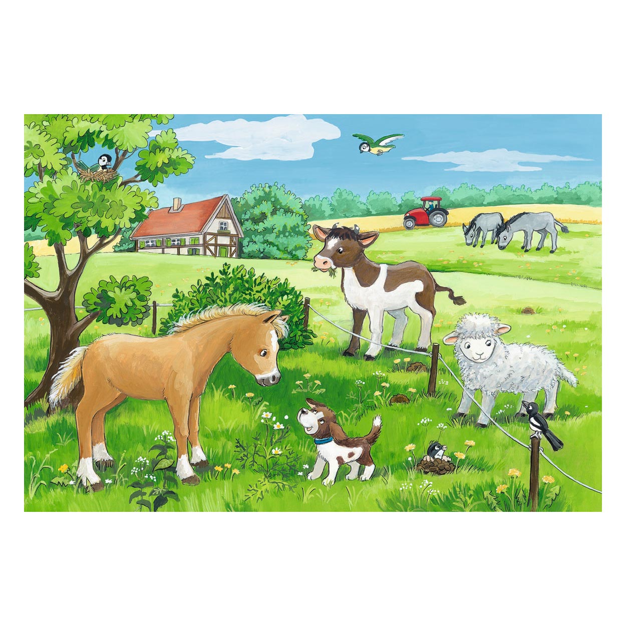 Jeunes animaux à la campagne, 2x12pcs.