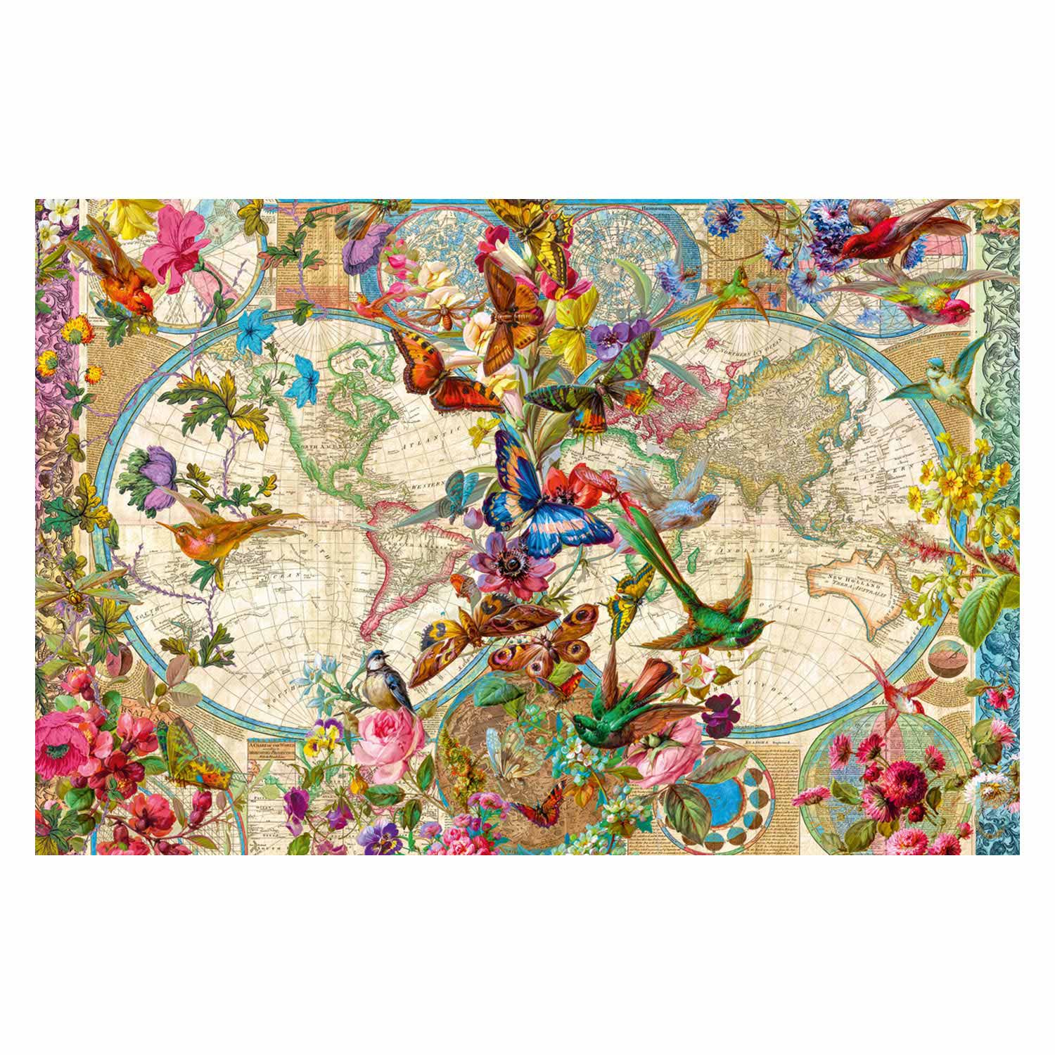 Puzzle Carte du monde de la flore et de la faune, 3000 pcs.