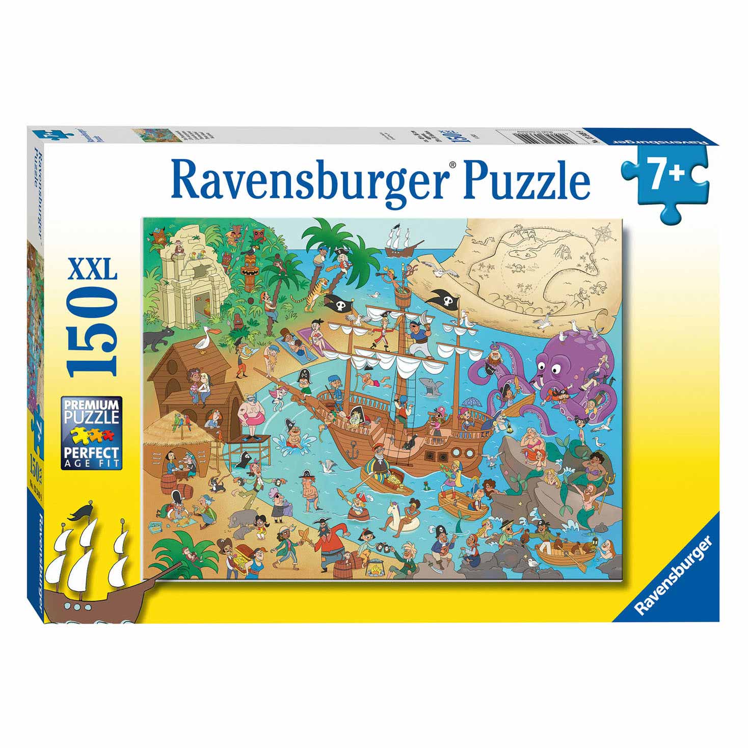 Ravensburger Puzzle Île des Pirates, 150 pièces. XXL