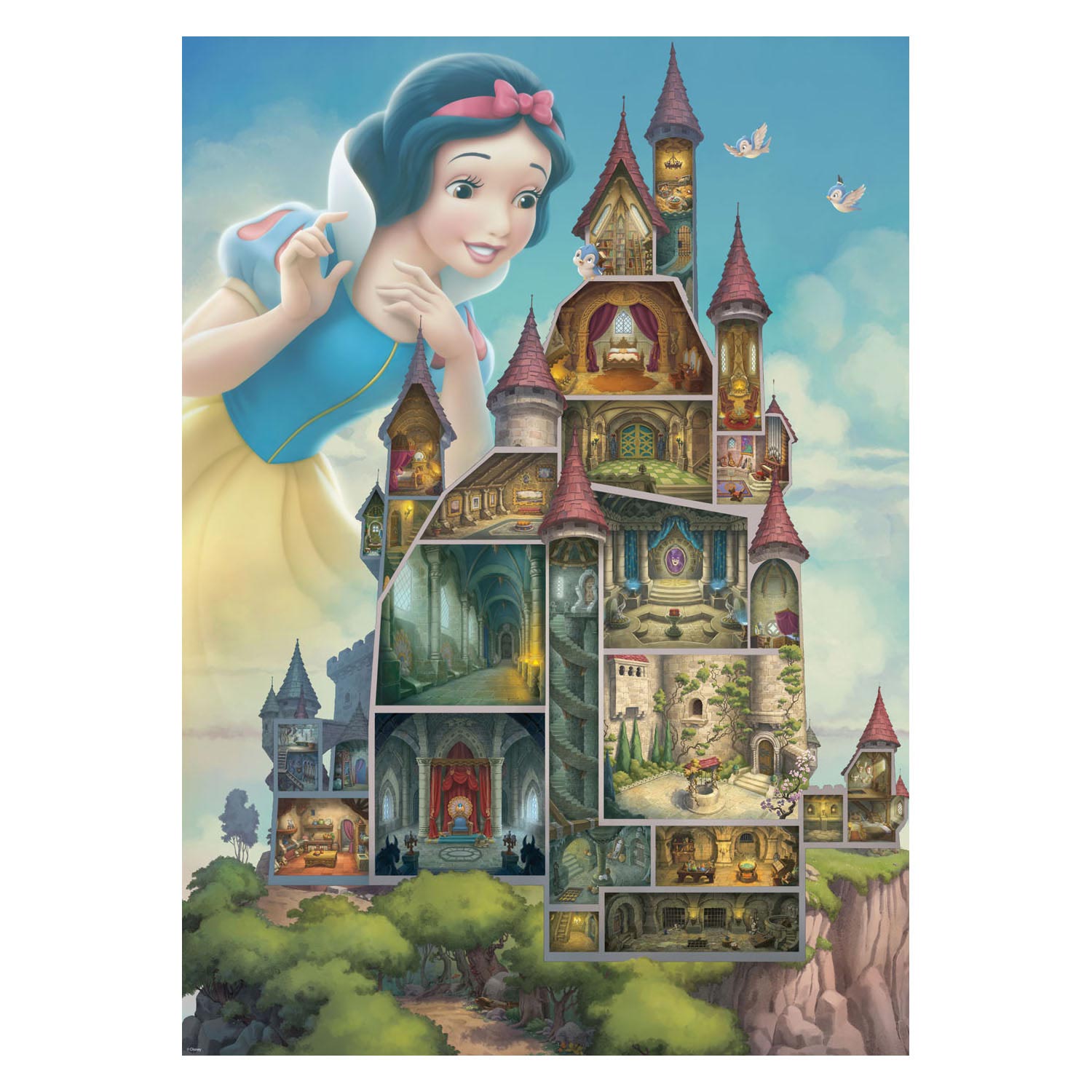 Ravensburger Puzzle Disney Castles - Schneewittchen, 1000 Teile