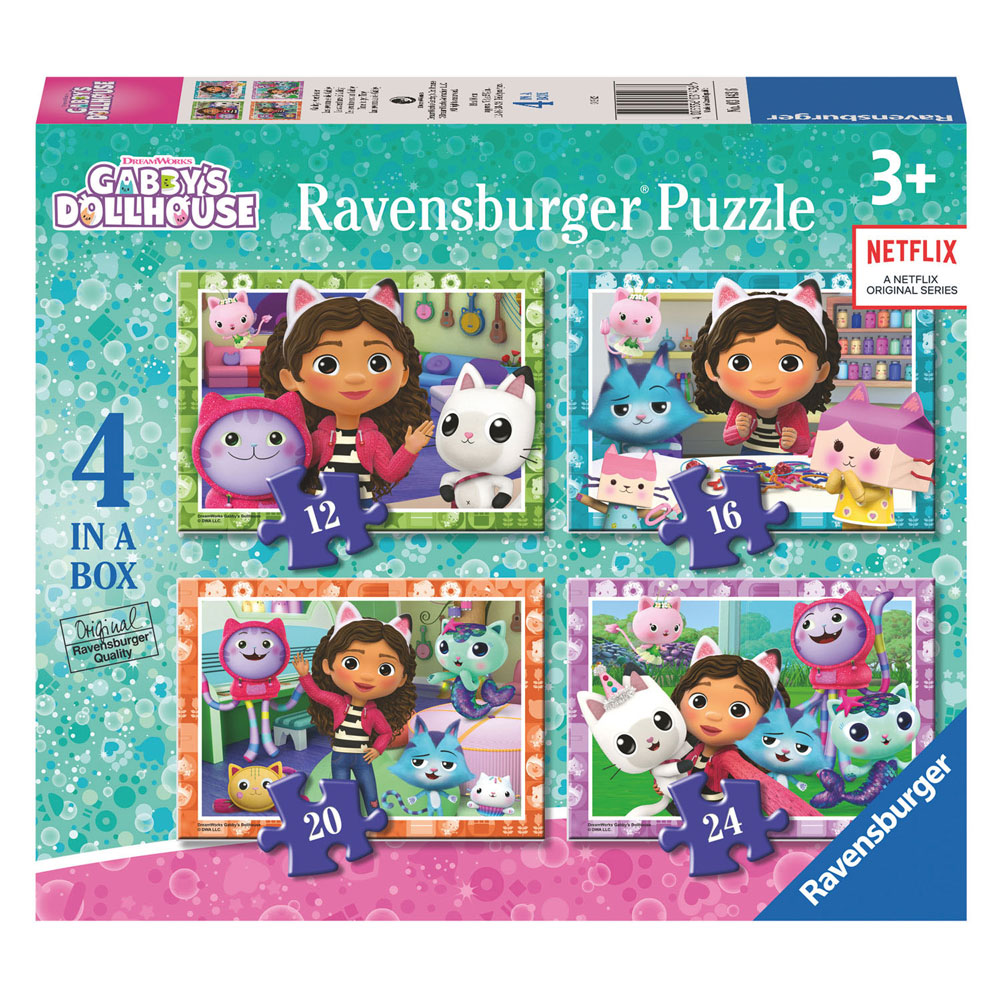 Gabby's Dollhouse -Puzzle 4in1