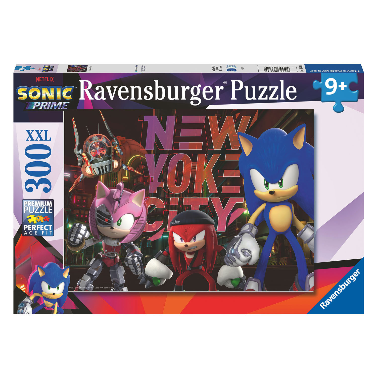 Puzzle Sonic Prime XXL, 300 pièces.