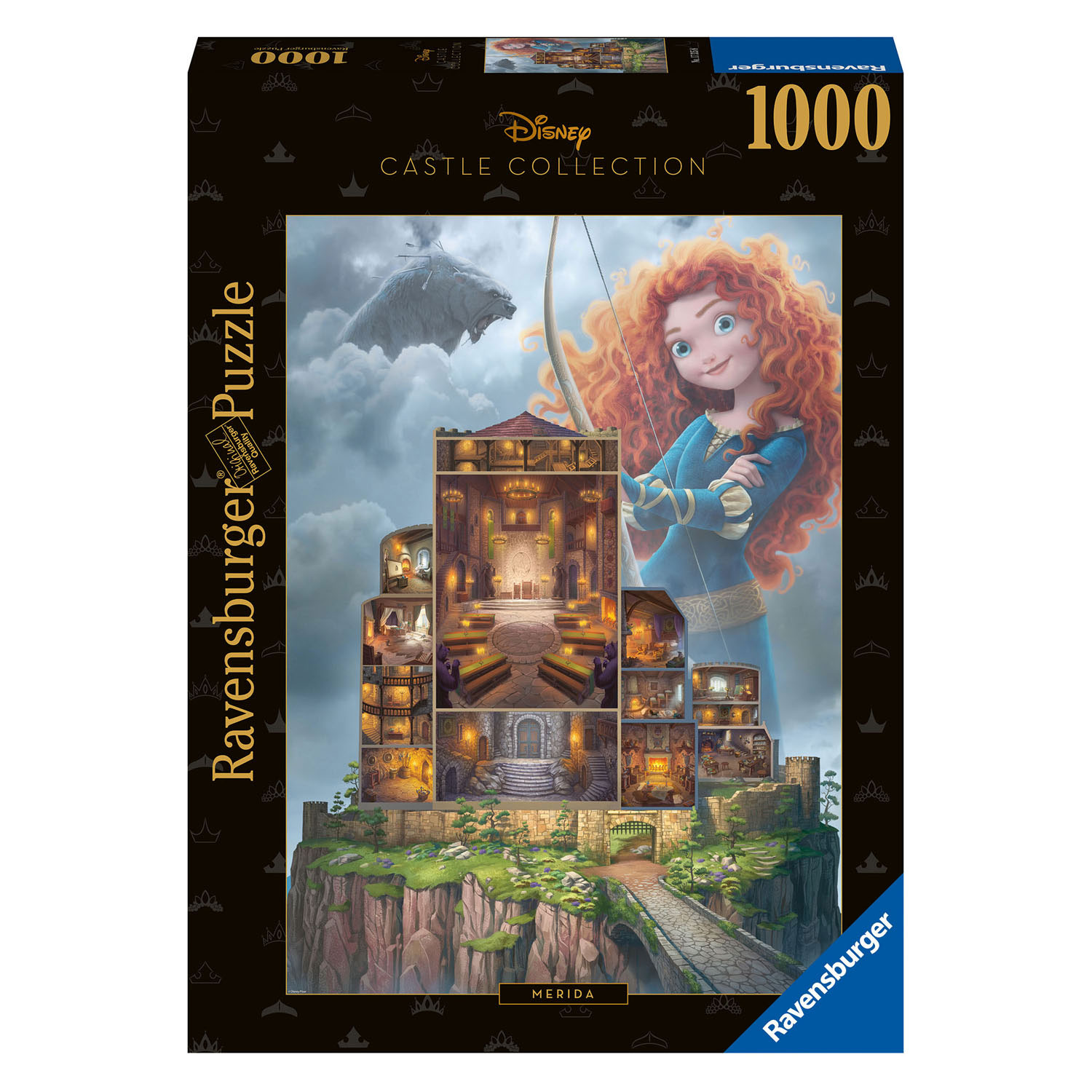 Disney Castles Merida Puzzle, 1000 Teile.