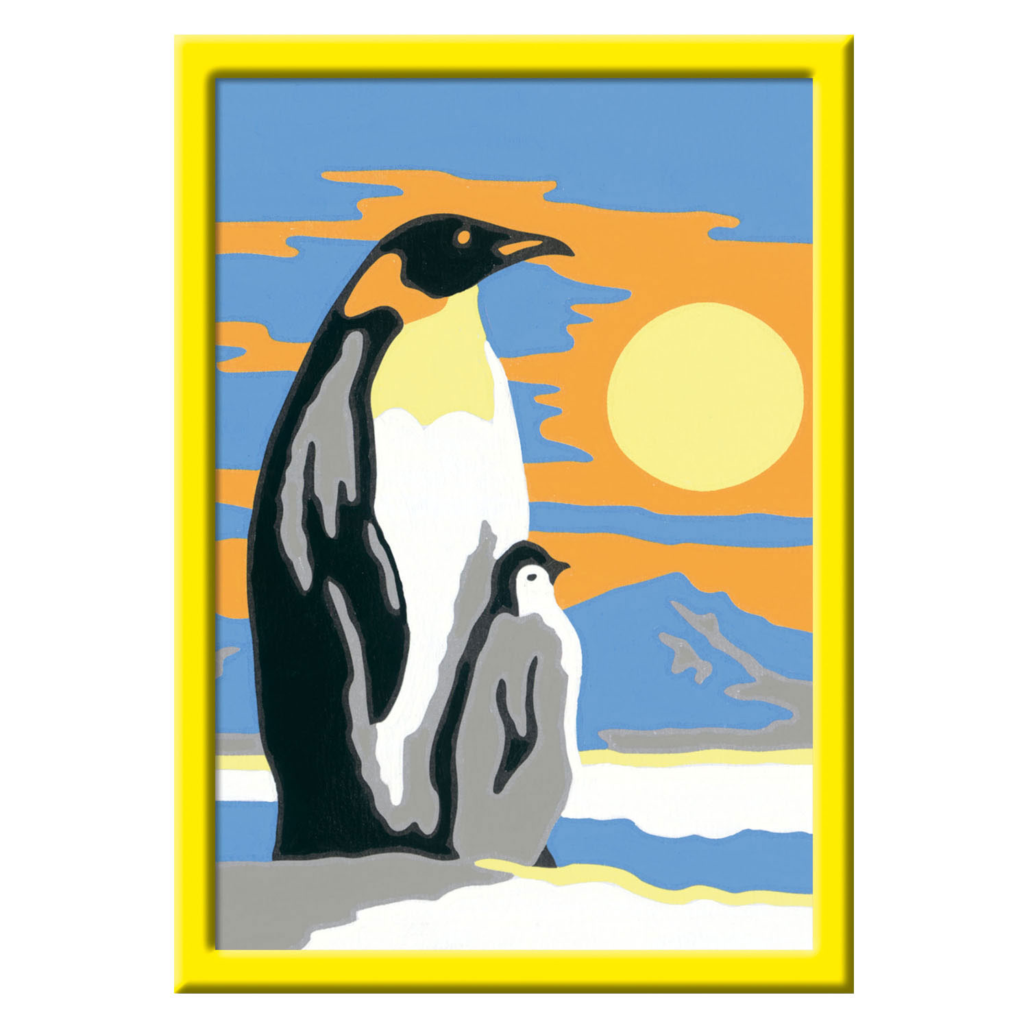 CreArt Malen nach Zahlen – Pinguinfamilie