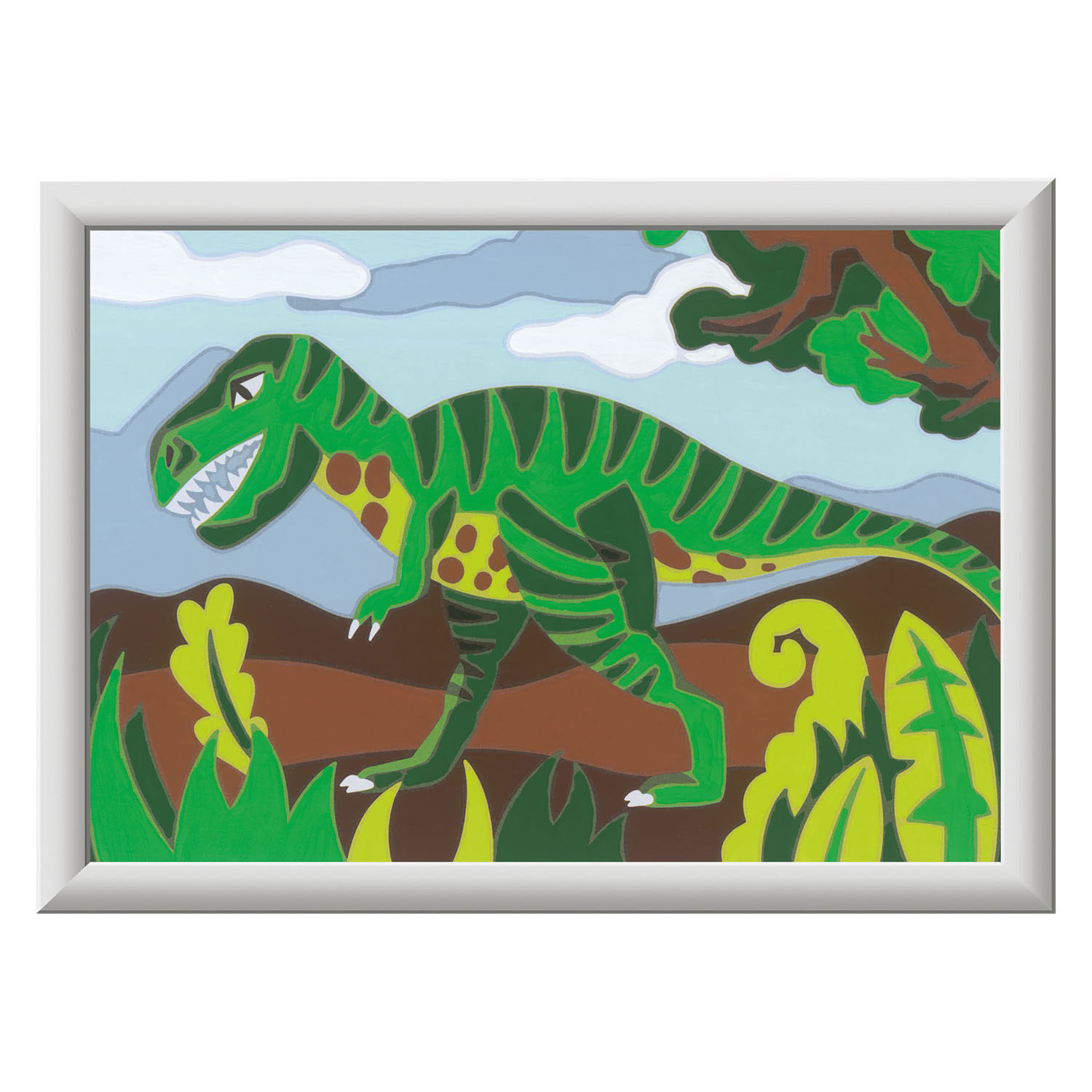 CreArt Schilderen op Nummer - Dwalende Dinosaurus