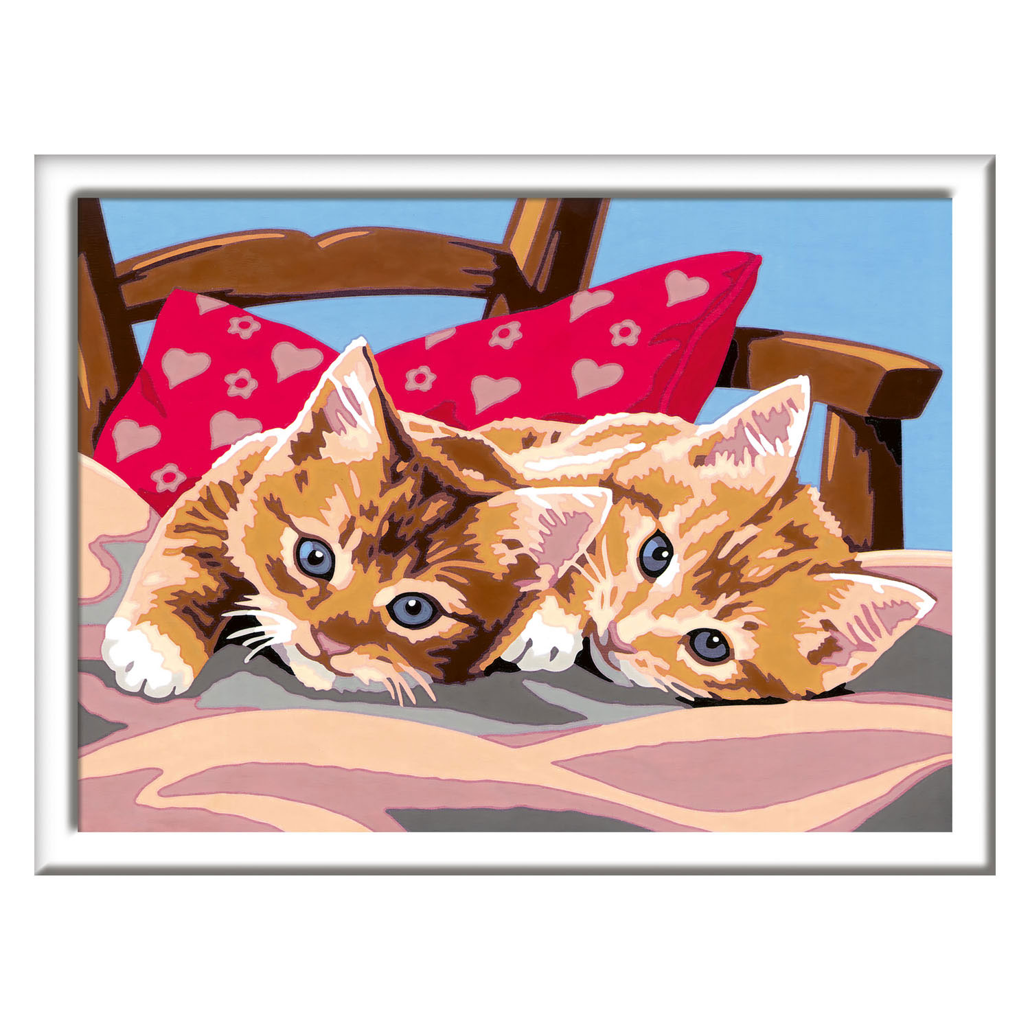 CreArt Peinture par numéros – Deux chats câlins