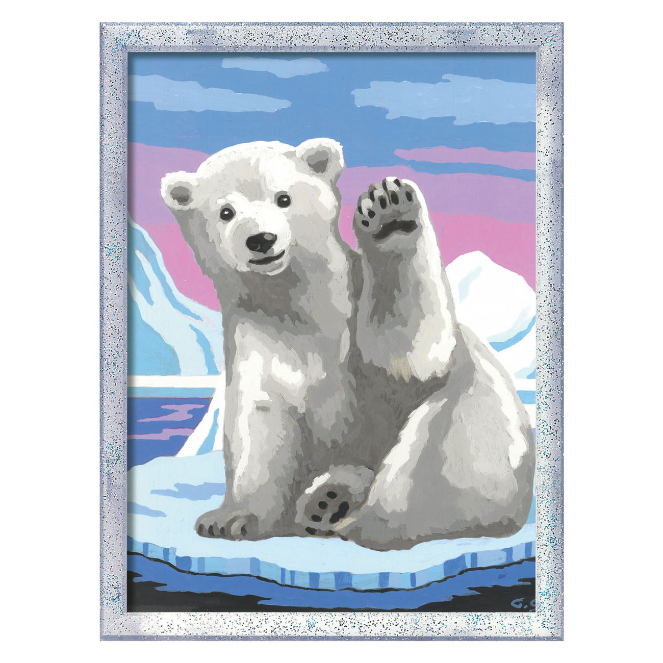 CreArt Peinture par numéros – Incroyable ours arctique