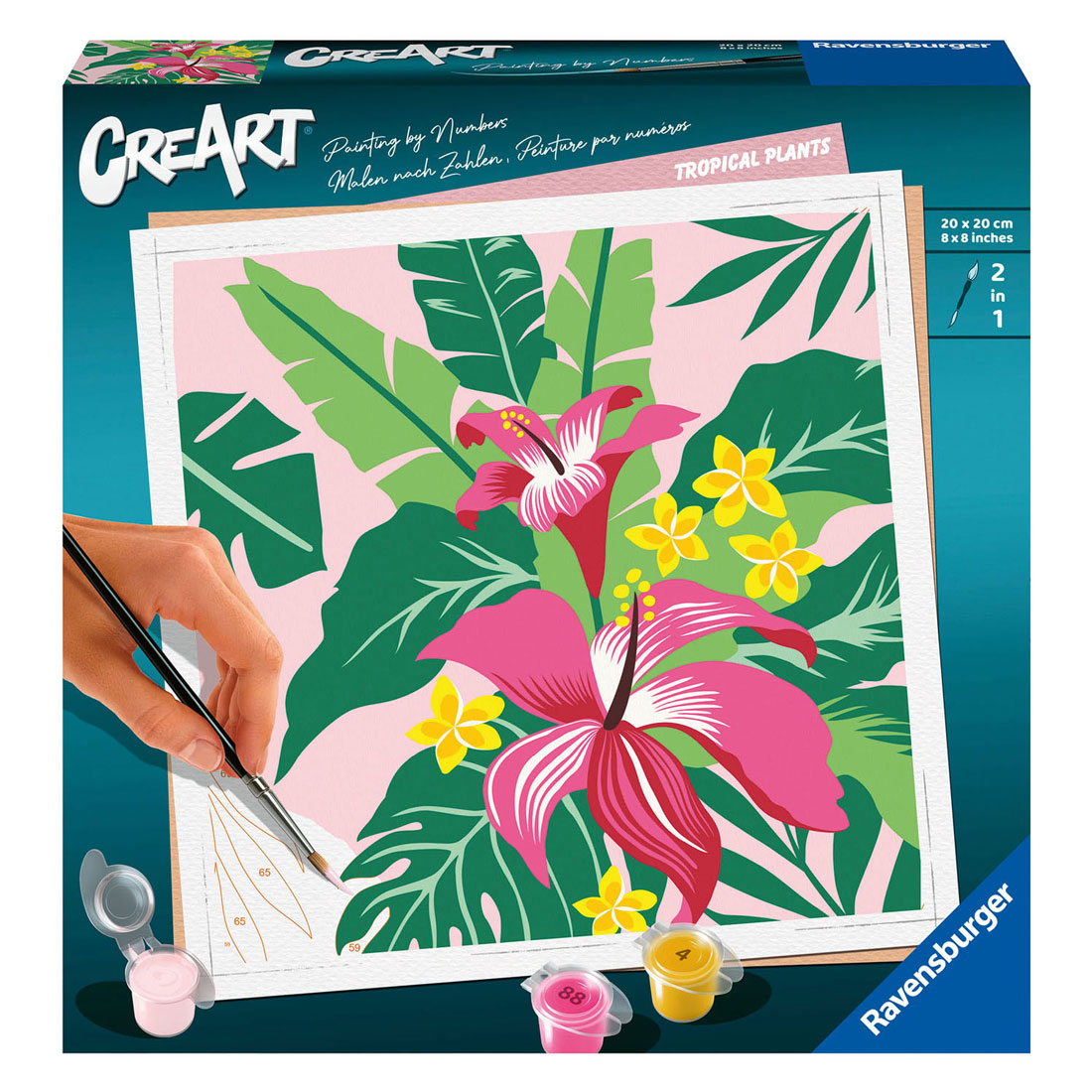 CreArt Peinture par numéros – Plantes tropicales