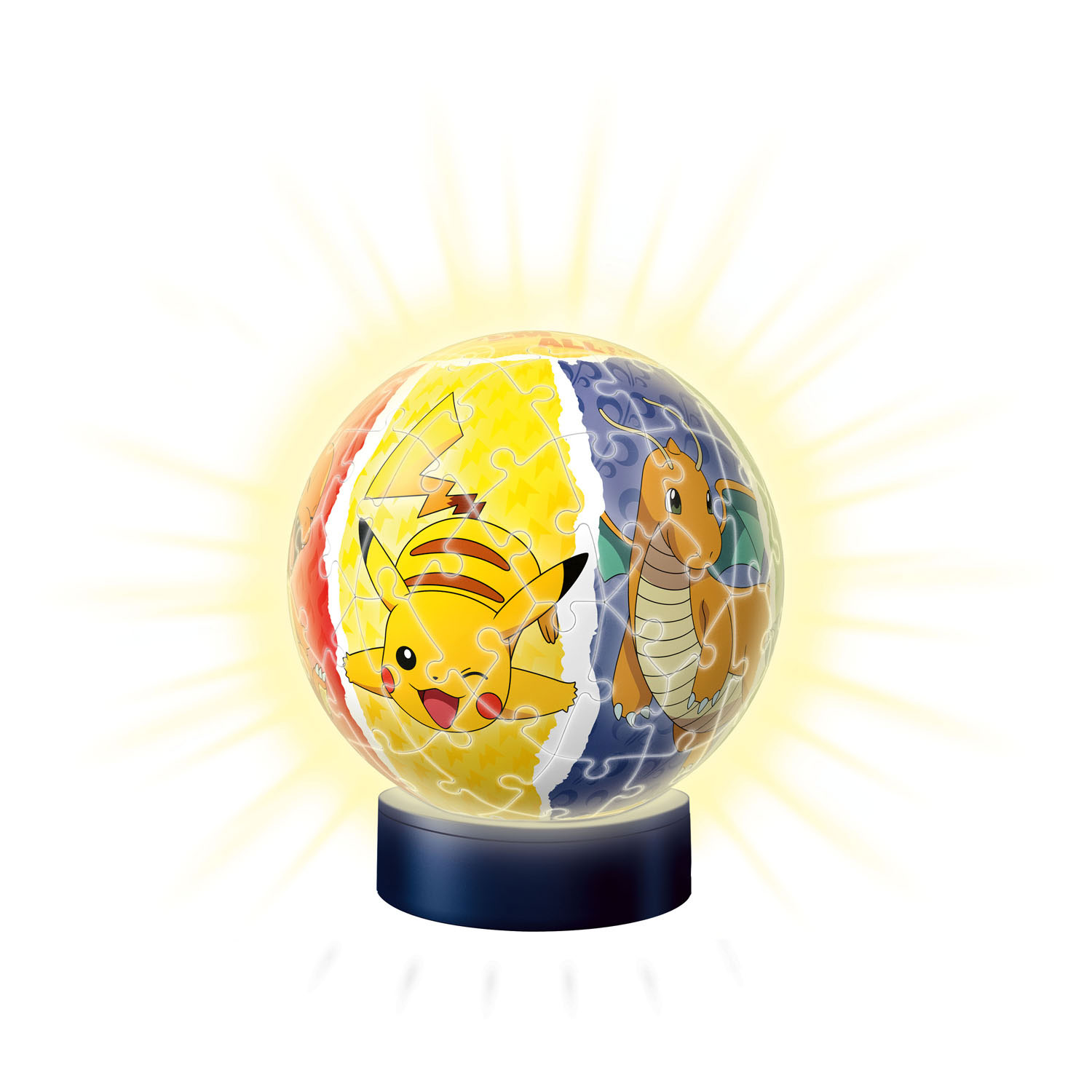 Lampe de nuit Pokémon puzzle 3D, 72 pièces.