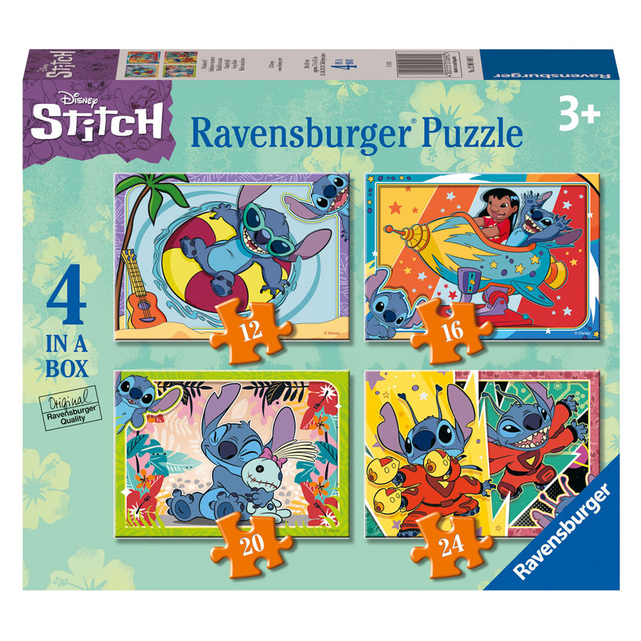 Puzzle Disney Stitch, 4en1