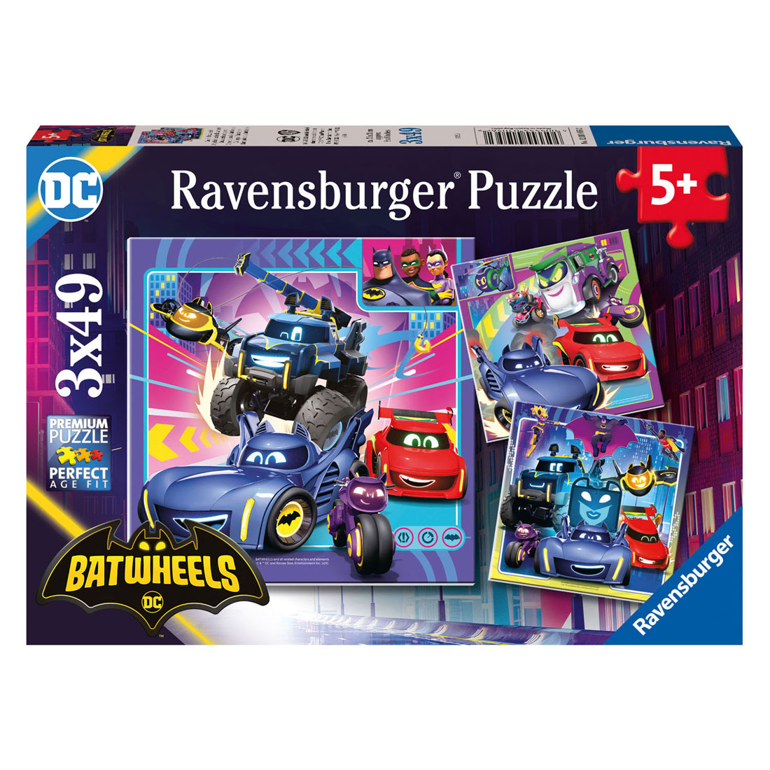 Puzzle Batwheels, 3x49pcs.