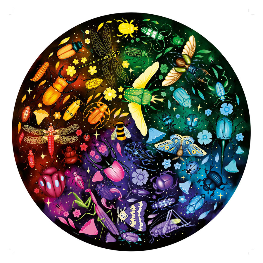 Puzzle Cercle de Couleurs Insectes, 500 pcs.