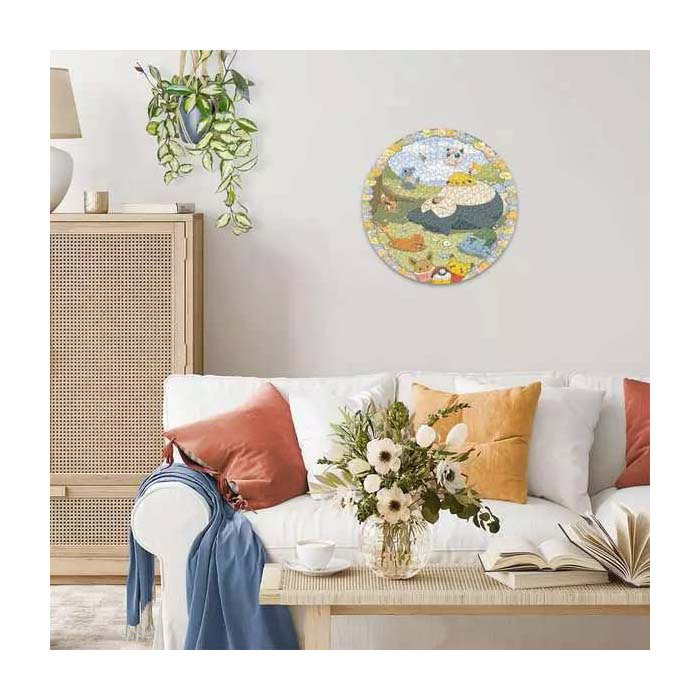 Ravensburger Puzzle Rundes Pokémon, 500 Teile.