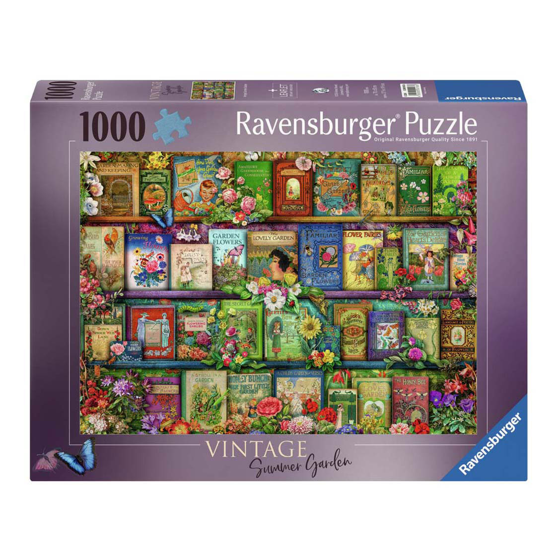 Puzzle Livres de jardin vintage, 1000 pcs.