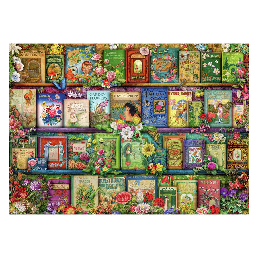 Puzzle Livres de jardin vintage, 1000 pcs.