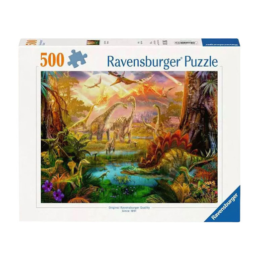 Puzzle Land der Dinosaurier, 500 Teile.