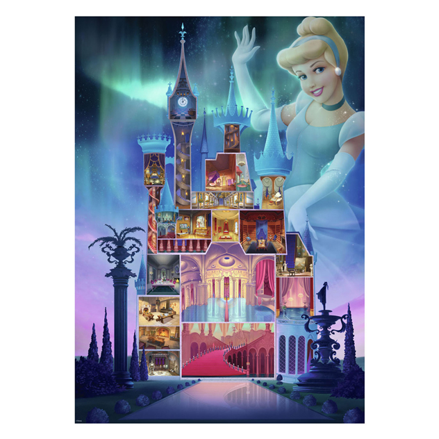 Puzzle Châteaux Disney Cendrillon, 1000 pcs.