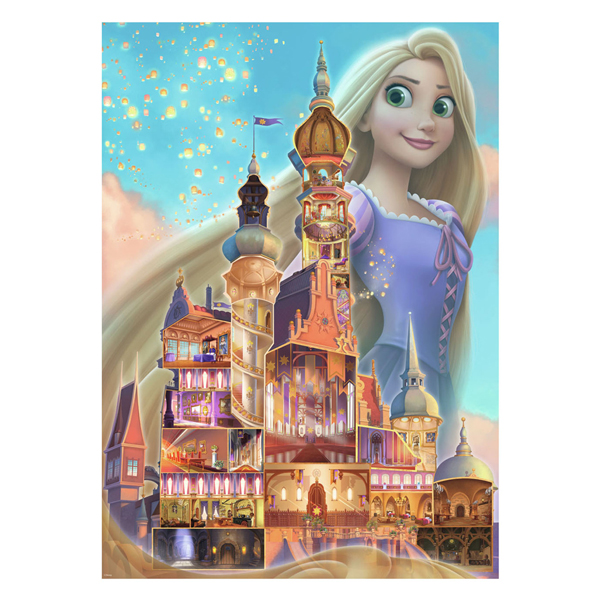 Legpuzzel Disney Castles Rapunzel, 1000st.