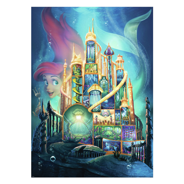 Puzzle Châteaux Disney Ariel, 1000 pcs.