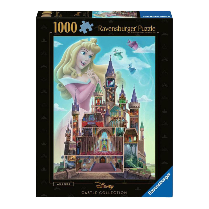 Legpuzzel Disney Castles Aurora, 1000st.